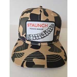 Staunch Hat Camo Texas Made Rattlesnake SnapBack Cowboy Outdoors Traditions